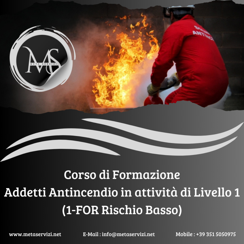 Corso Addetto Antincendio Livello 1 (1-FOR)