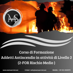 Corso Addetto Antincendio Livello 2 (2-FOR)