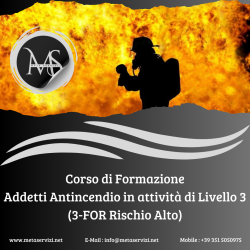 Corso Addetto Antincendio Livello 3 (3-FOR)